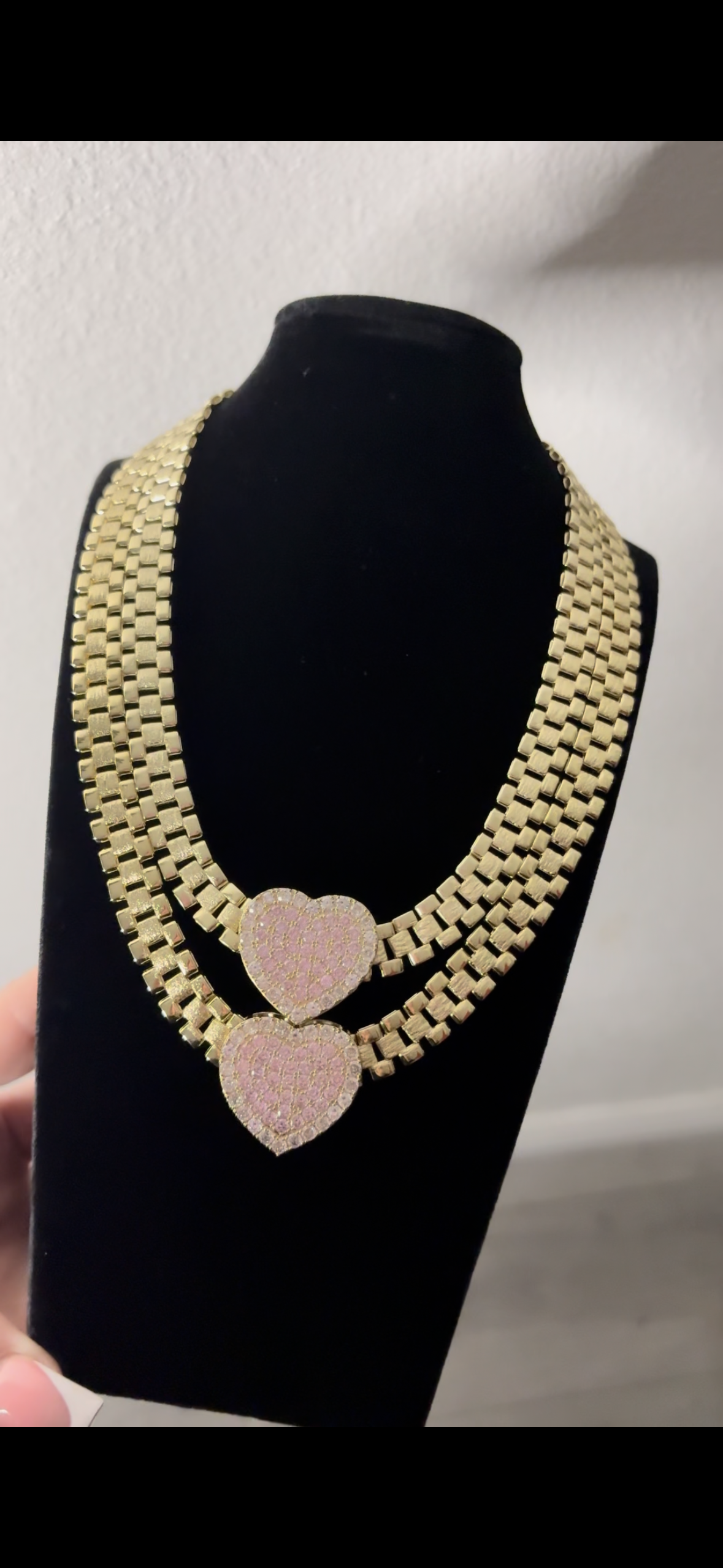 10mm Rolex Heart Chain