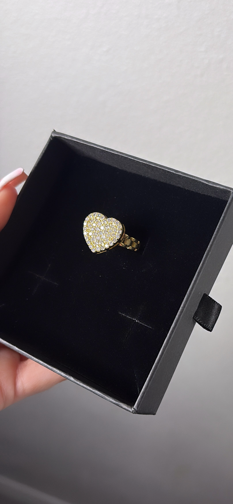 Rolex style heart diamond rings